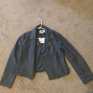 Size small gray faux suede jacket BB Dakota
